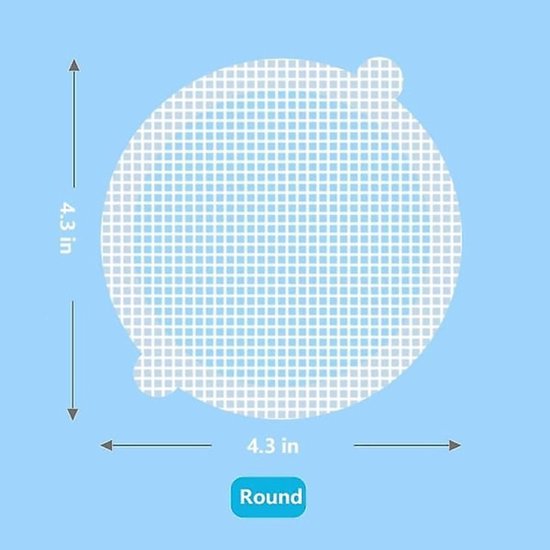 30 Pack Round Mesh Hair Trap With Strong Waterproof Adhesive Hair Accessories