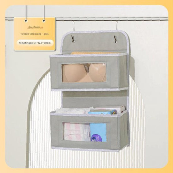 Door Storage Bag Large Capacity Multi Layer Toys Miscellaneous Student Dorm Rack 2 Layers Storage Bags