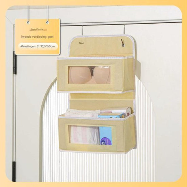 Door Storage Bag Large Capacity Multi Layer Toys Miscellaneous Student Dorm Rack 2 Layers Storage Bags