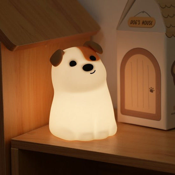Night Light Dog Usb Touch Dimming Baby Room/Bedroom Pet/Children's Adjustable In Seven Colors Night Lights