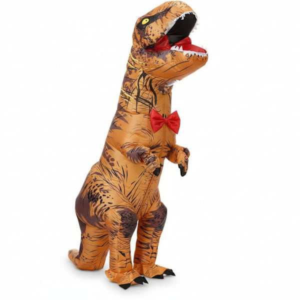 Inflatable Tyrannosaurus Rex Dinosaur Costume Adults 150 190Cm Halloween Masquerade (Brown) Dress Up Costumes