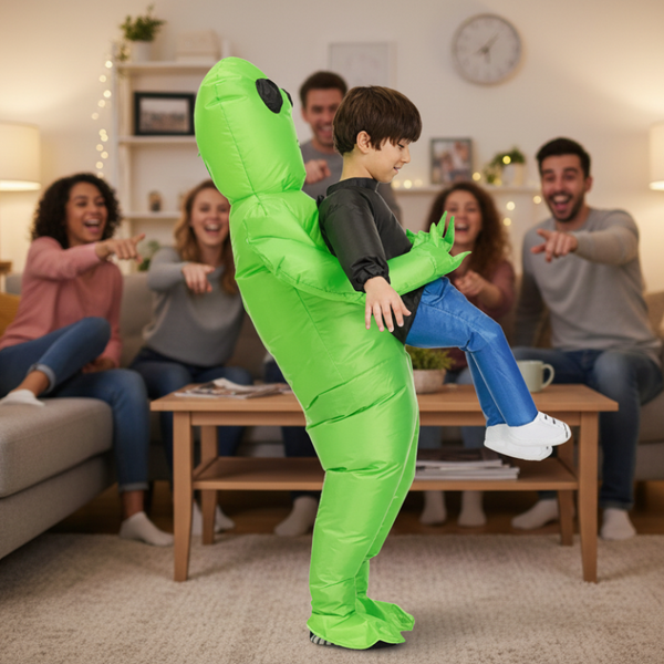 Inflatable Halloween Costume Kids & Adults Green (Suitable For Heights Of 150 190 Cm) Dress Up Costumes