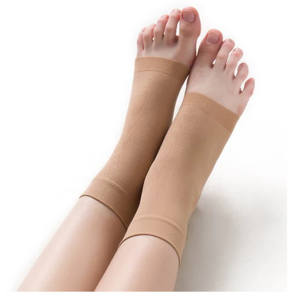 Beige Size Stretch Ankle Compression Stockings For Plantar Fascia Support Other Orthopaedic Products