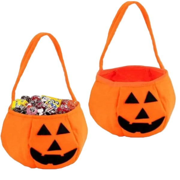 2 Pack Halloween Pumpkin Candy Bags Magic Collection Suitable For Party Masquerade Decorations Favours & Party Bag Fillers