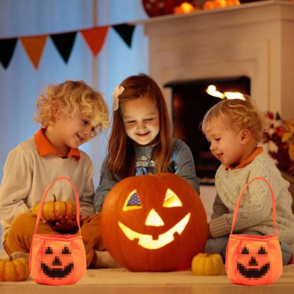 2 Pack Halloween Pumpkin Candy Bags Magic Collection Suitable For Party Masquerade Decorations Favours & Party Bag Fillers
