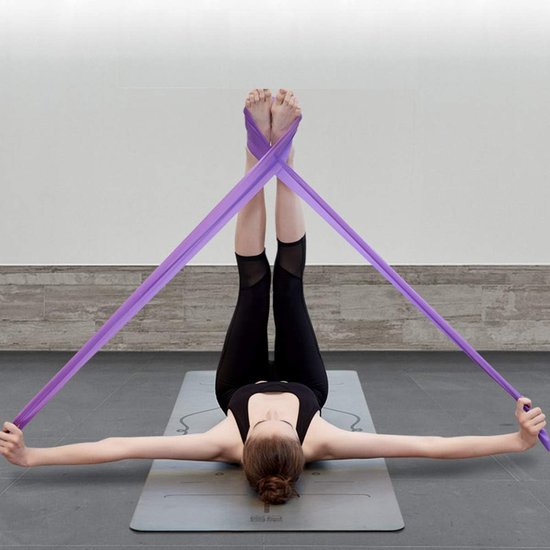 Set Of 2 Extra Long 1.5M Resistance Bands For Yoga Pilates Strength Training Resistance Trainers