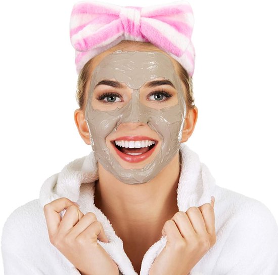 4 Piece Women's Bow For Spa Makeup And Shower Headbands
