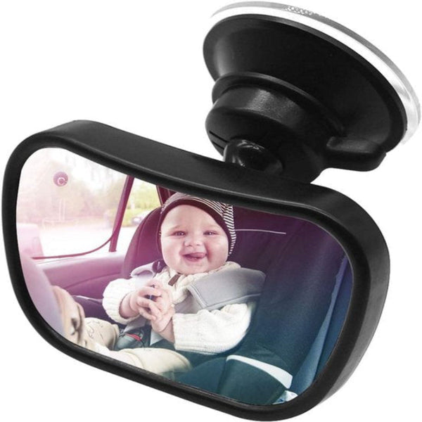 Car Rearview Mirror 1 With 2 Brackets Backseat Baby Child Safety Adjustable 360A Rotatable Mirrors
