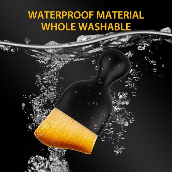 2 Pack Car Interior Auto Detailing And Dusting Soft Bristles For Interiors Suitable Dashboard Exterior Sunroof Leather Brown Cleaning Brushes