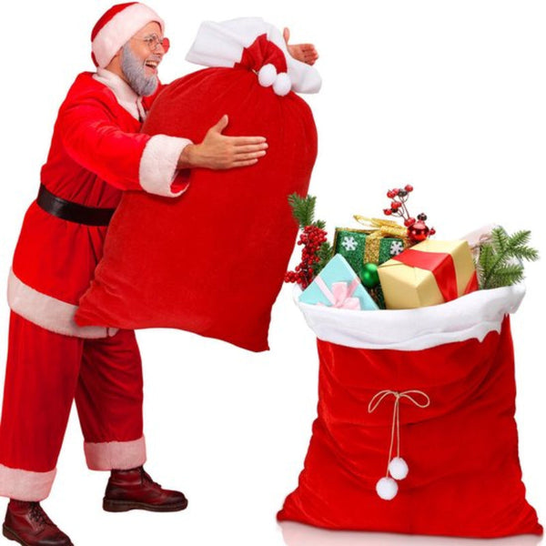 Large Drawstring Backpacks Christmas Candy Eve Wrapping Gift Bags