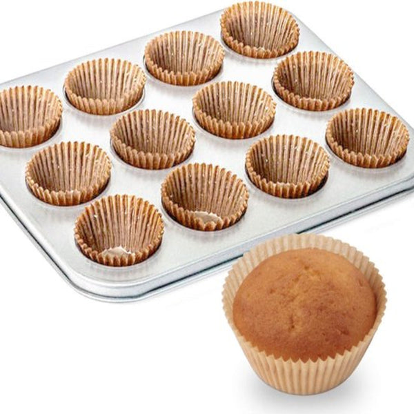500 Pack Muffin Cups Odorless Oil Resistant Paper Liners For Baking Baking Cups & Cases