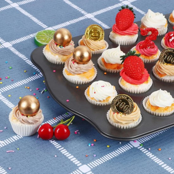 500 Pack Mini Cupcake Liners White Oil Resistant Small Wrapping Paper Baking Cups Baking Cups & Cases