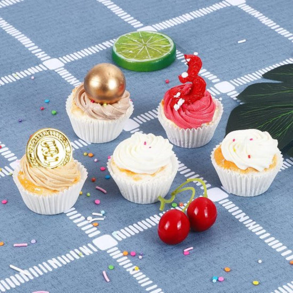 500 Pack Mini Cupcake Liners White Oil Resistant Small Wrapping Paper Baking Cups Baking Cups & Cases