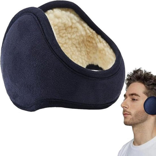 Unisex Winter Earmuffs Adjustable Thick Fleece Head Warmers For Skiing Cycling Outdoor Activities Black Ear Muffs