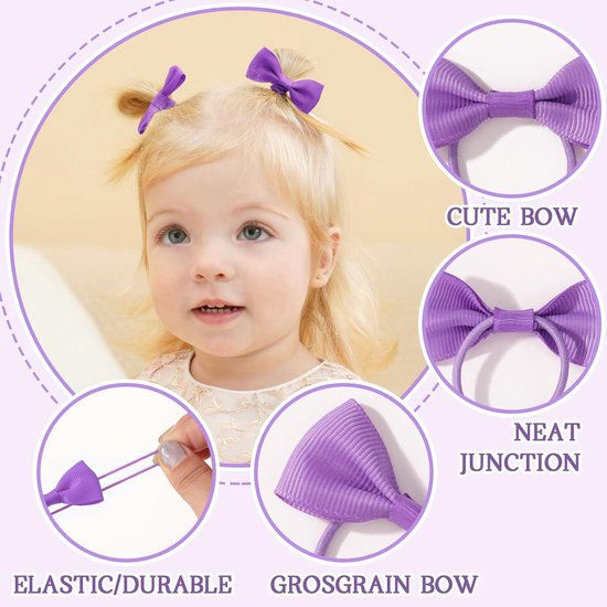 40 Pack Multicolor Baby Girl Hair Clips & Elastics Hair Accessories