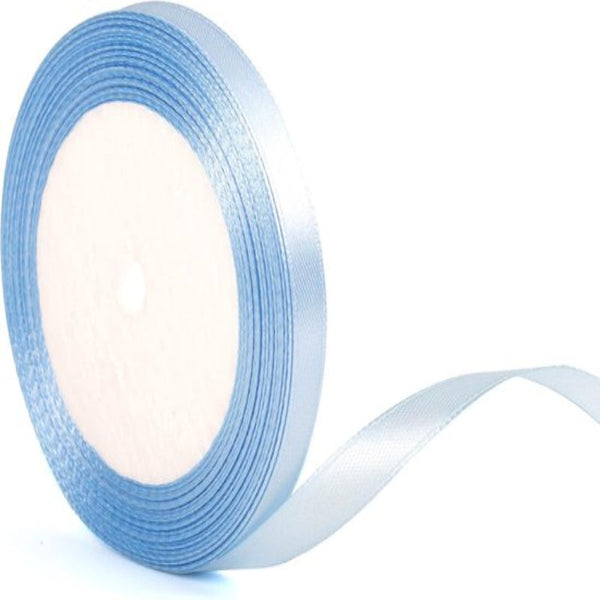 22 Meters Of Blue Satin Ribbon 10 Mm Wide Suitable For Gift Wrapping Valentine's Day Decorations Thick Fabrics Handmade And Wedding Ribbons & Bows