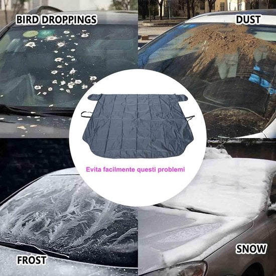 Windshield Cover 147*90Cm Winter Car Antifreeze Window Snow Ice And Black Windshield Repair Kits & Tools