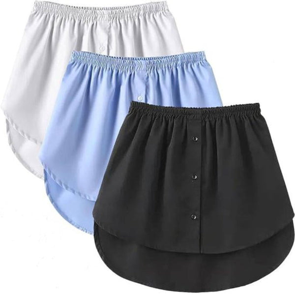 Three Piece Extended Set Women Adjustable Layered Top Midi Skirt Bra Black White And Blue Size Xl Skirts