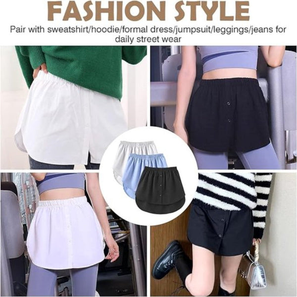 Three Piece Extended Set Women Adjustable Layered Top Midi Skirt Bra Black White And Blue Size Xl Skirts
