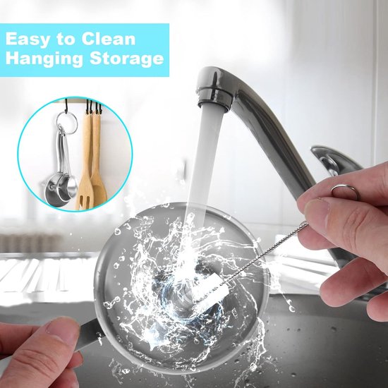 Stainless Steel Funnel Set Of 3 Kitchen Various Sizes Long Handles With 2 Cleaning Brushes Funnels