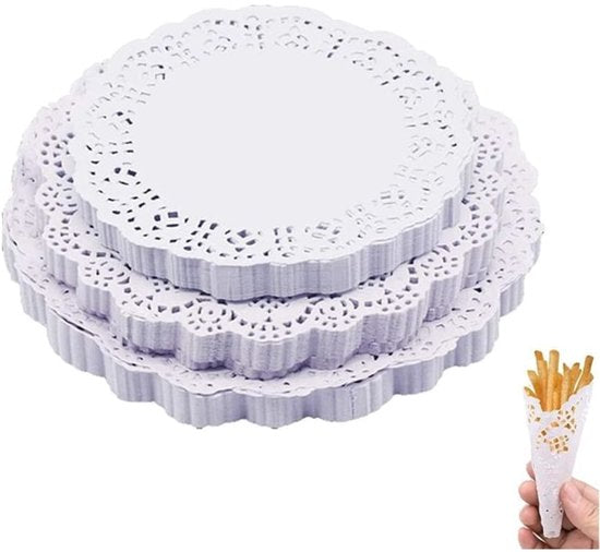 Baking Paper 300 Sheets Round Lace Plate Liner Oil Absorbing Kitchen & Household Baked Fried Foods Pastry Cake Square Oval Pattern Base Other Baking A