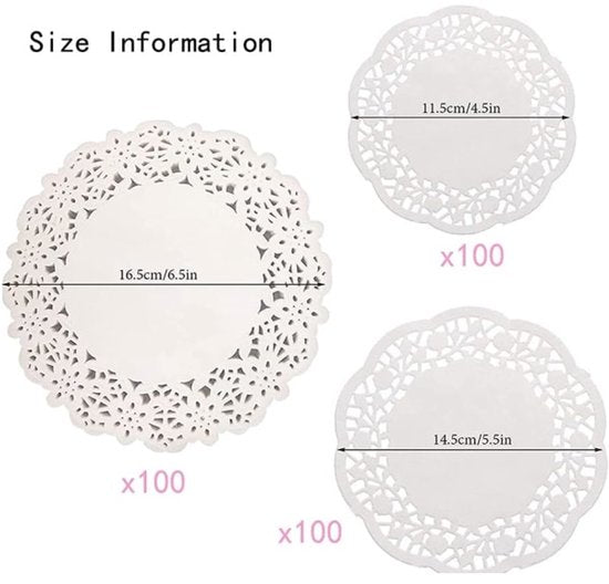 Baking Paper 300 Sheets Round Lace Plate Liner Oil Absorbing Kitchen & Household Baked Fried Foods Pastry Cake Square Oval Pattern Base Other Baking A