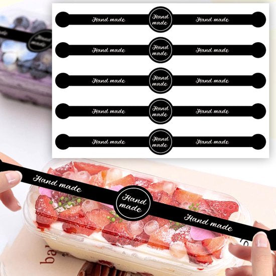 50 Sheets Baking For Cake & Dessert Packaging Stickers