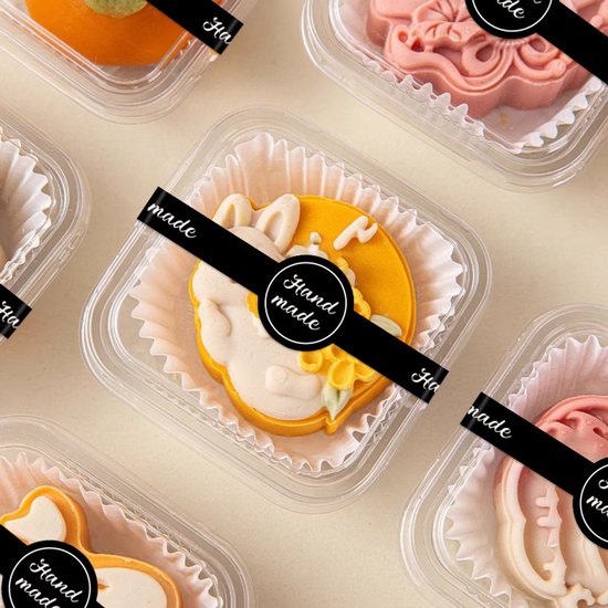 50 Sheets Baking For Cake & Dessert Packaging Stickers