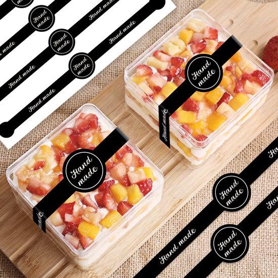 50 Sheets Baking For Cake & Dessert Packaging Stickers