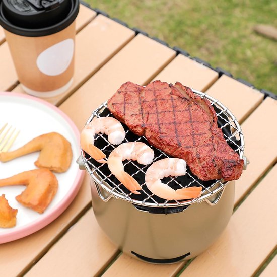 Grill Charcoal Mini Stainless Steel Small Outdoor Suitable For Camping Backyard Bbqs Rvs And Picnics (Purple) Barbecues Grills & Smokers