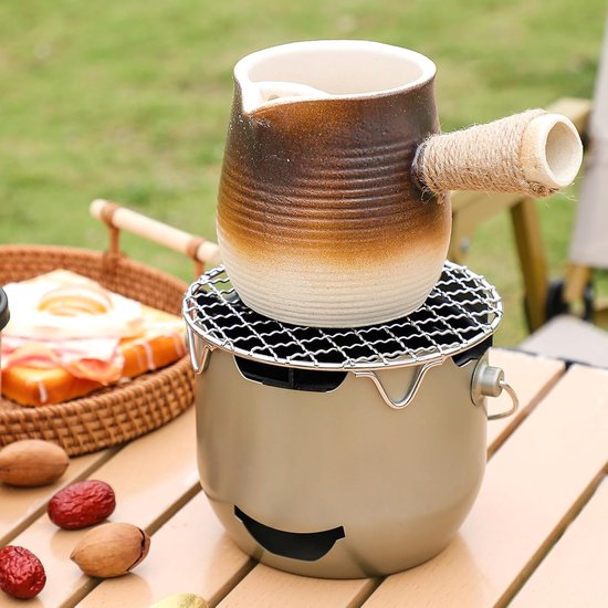 Grill Charcoal Mini Stainless Steel Small Outdoor Suitable For Camping Backyard Bbqs Rvs And Picnics (Purple) Barbecues Grills & Smokers