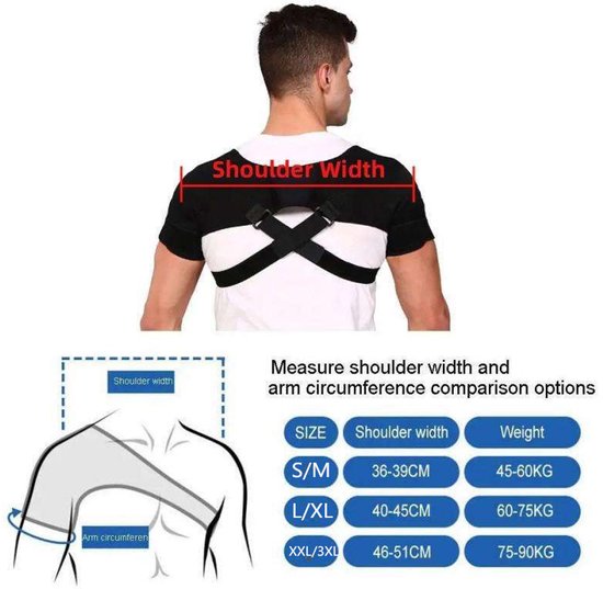 Shoulder Support Brace For Sports Double Sided Adjustable Breathable Compression And Stability Both Shoulders Xxl/3Xl Orthotics Braces & Sleeves
