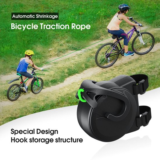 Bicycle Tow Rope Towing System Parent Child Pull Accessory Up 200 Kg & 2.5 M Long For And Cargo Trailers Bike Tow Ropes
