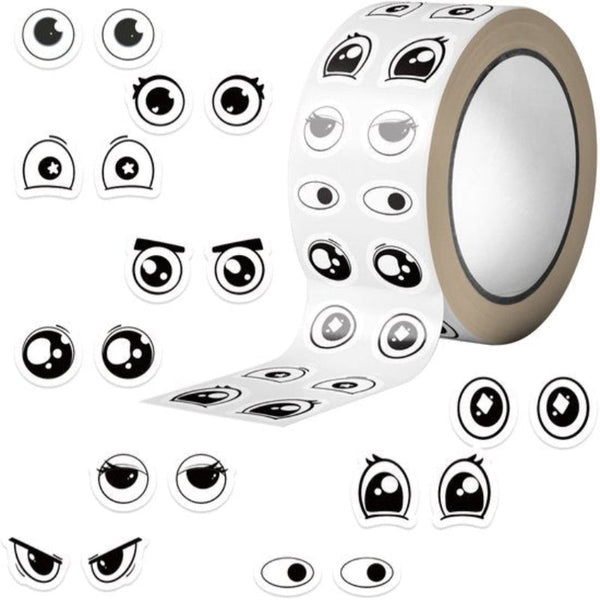 500 Sheets Emoji Eye Diy Journaling & Craft Supplies Stickers