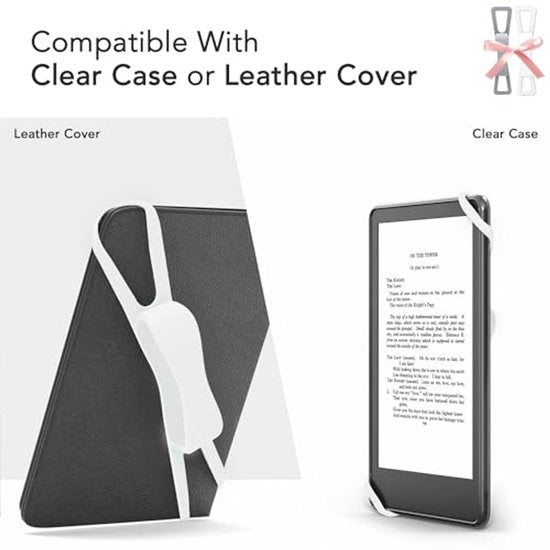 2 Pack Hand Rests For E Readers And Tablets Non Slip Comfortable To Hold Suitable 4.7 8 Inch Screens White + Gray Other Tablet & Ebook Accs