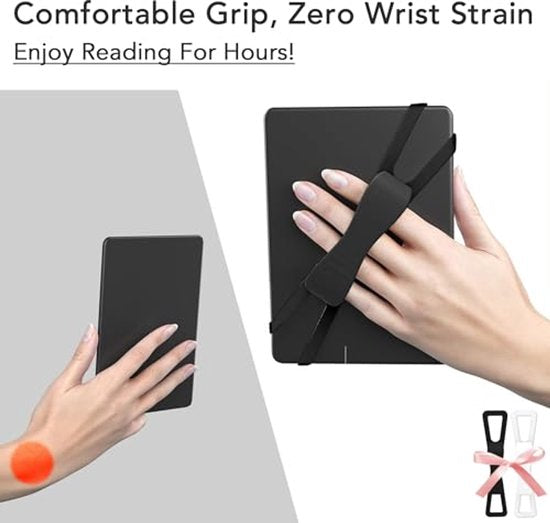 2 Pack Hand Rests For E Readers & Tablets Non Slip Comfortable To Hold Suitable 4.7 8 Inch Screens Black + White Other Tablet & Ebook Accs