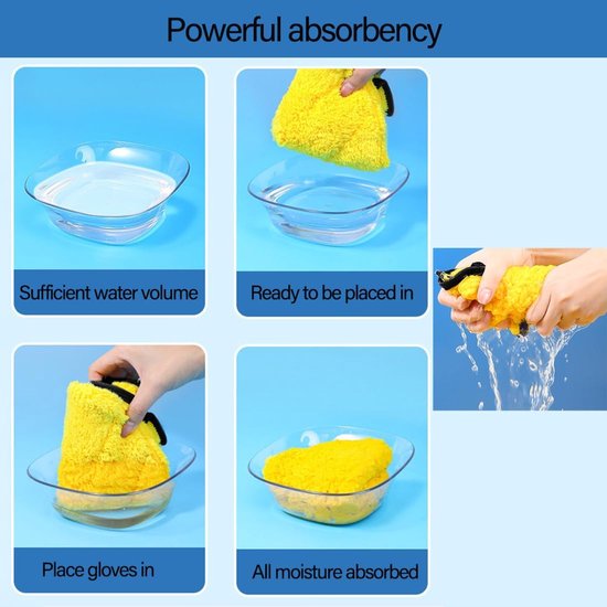 Towels Unisex Quick Dry Hair Drying Bath Absorbent And Coral Fleece Suitable For Wet Long Thick Glove Design Yellow Towel Racks