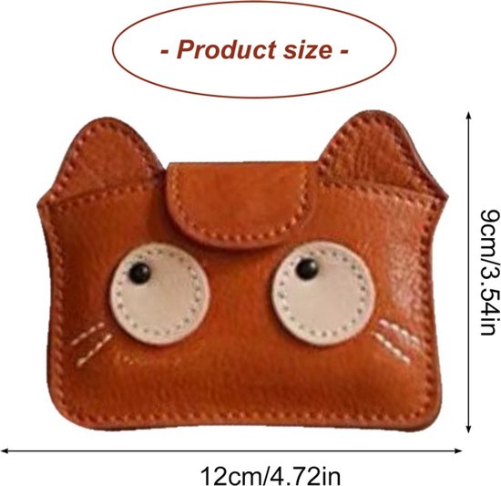 Women's Wallet Solid Color Cat Design A Gift For Young And Ladies Black Wallets
