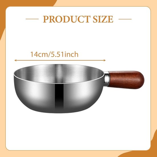 Stainless Steel Breakfast Bowl Small Walnut Wood Pot For One Person Suitable Fruit Salad Yoghurt And Muesli 13Cm With Lid Spoon Bowls