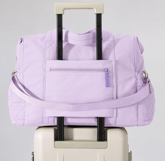 Sports Bag Waterproof Travel 24 Liter Carry Zippered Lightweight & Durable Suitable For Gym Training Purple Gym Bags