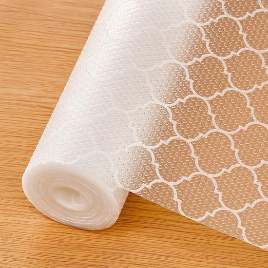 White Eva Drawer Mat Waterproof & Easy Cut Shelf Liner (11.8"W X 78.7"L) Drawer Liners