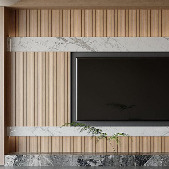 Self Adhesive 3D Brown Oak Look Pvc Wall Panel 300X40cm Soundproof Wall Stickers