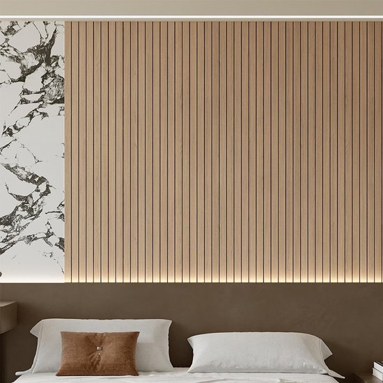 Self Adhesive 3D Brown Oak Look Pvc Wall Panel 300X40cm Soundproof Wall Stickers
