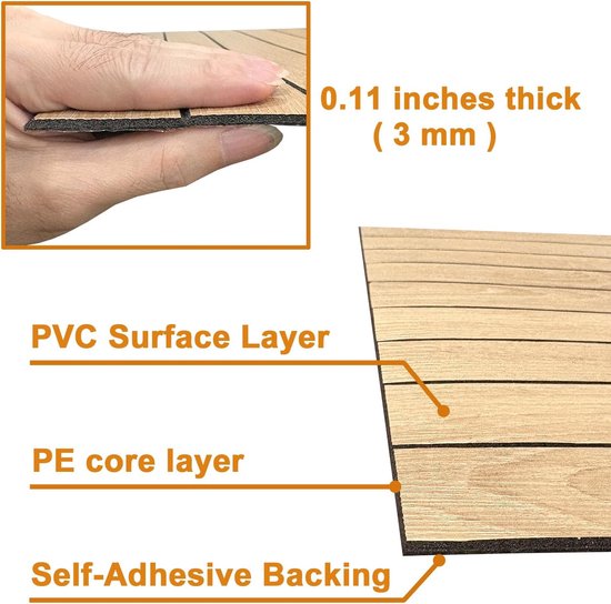 Self Adhesive 3D Walnut Look Pvc Wall Panel 300X40cm Soundproof Wall Stickers
