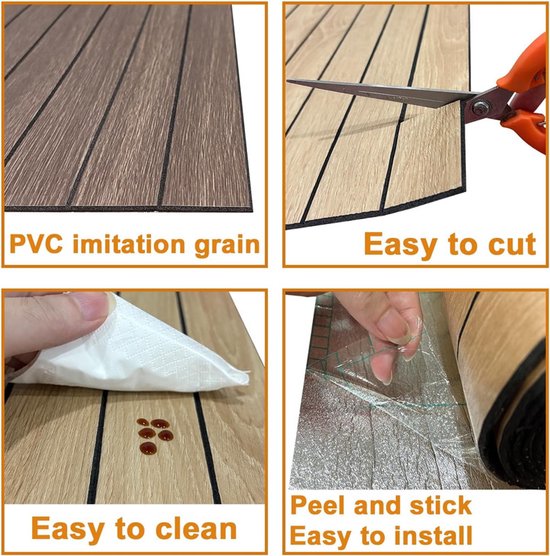 Self Adhesive 3D Wall Panel Smoked Wood Look Pvc Plank 300X40 Cm For Ceiling Soundproof Wall Stickers