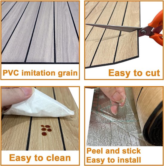 Self Adhesive 3D Wall Panel Gray Oak Look Pvc Plank 300X40 Cm For Ceiling Soundproof Wall Stickers