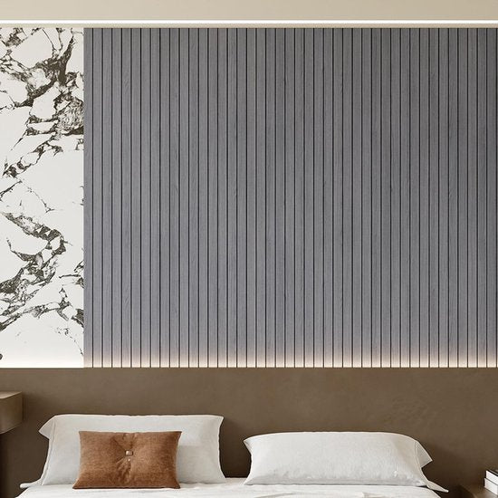 Self Adhesive 3D Wall Panel Gray Oak Look Pvc Plank 300X40 Cm For Ceiling Soundproof Wall Stickers