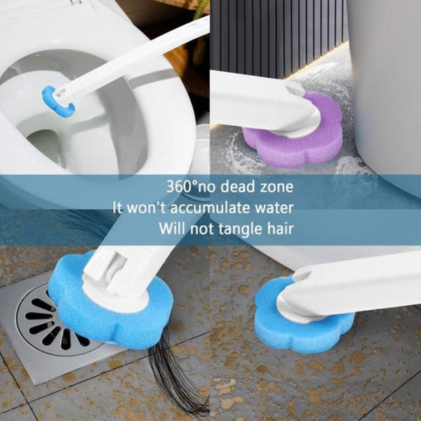 Toilet Brush Set With 24 Replaceable Heads And Storage Station Toilet Brushes & Holders