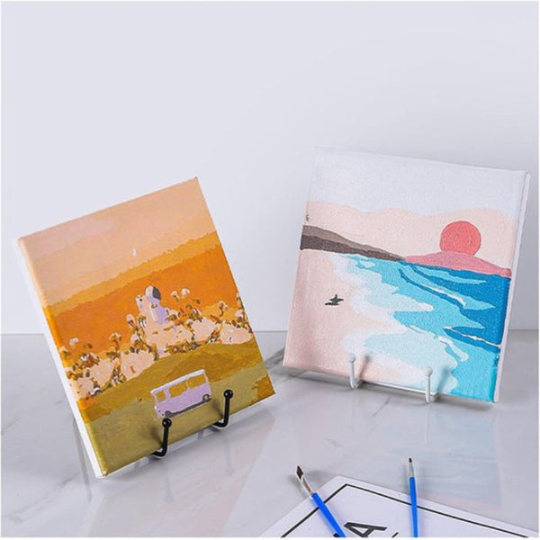 6 Inch Black Metal 3 Pack For Photos Books & Art Sturdy Design Display Stands