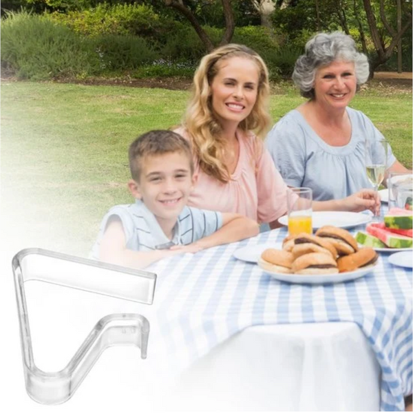 12 Pack Transparent Windproof Tablecloth Clips For Weddings & Events Table Cloths